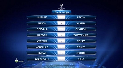 Лига Чемпионов 2013-14 / Групповой этап / 1-й тур / 2-й день / Лучшие моменты on-line