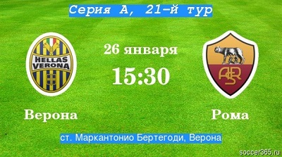 Верона - Рома обзор матча (26.01.2014)