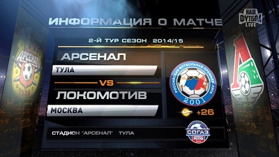 Чемпионат России 2014/15: Арсенал Т - Локомотив повтор матча