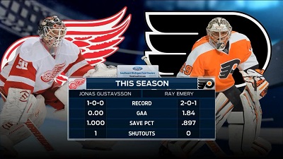 NHL 14/15, RS:  Detroit Red Wings vs. Philadelphia Flyers