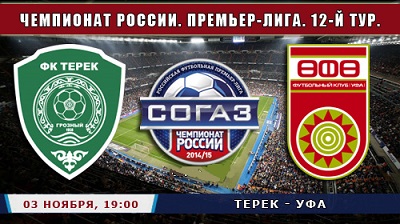 Терек - Уфа обзор матча (03.11.2014)