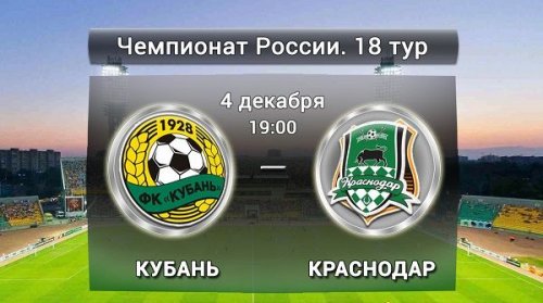 Кубань - Краснодар обзор матча (04.12.2015)