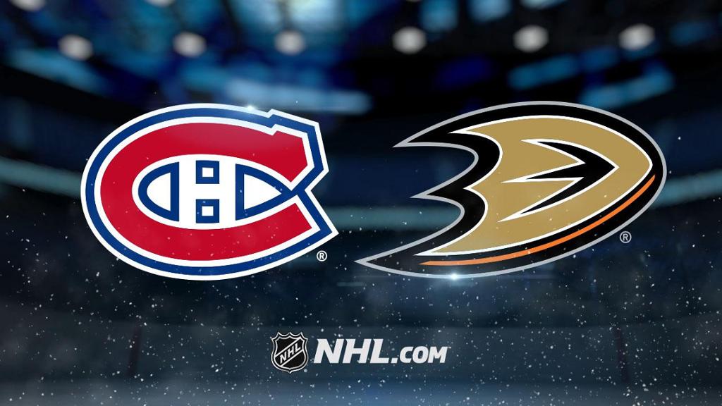 NHL 17/18, RS: Montreal Canadiens - Anaheim Ducks (20.10.2017)