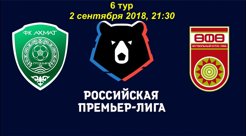 Ахмат - Уфа обзор матча (02.09.2018)