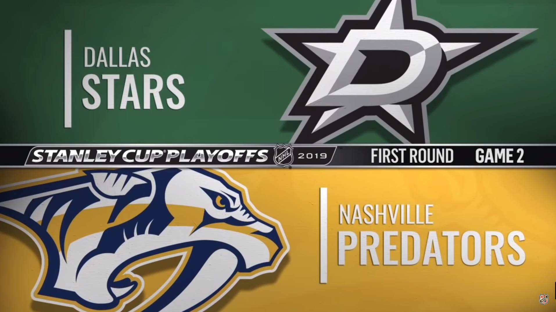NHL 18/19, SC Round 1, Game 2: Dallas Stars - Nashville Predators (13.04.2019)