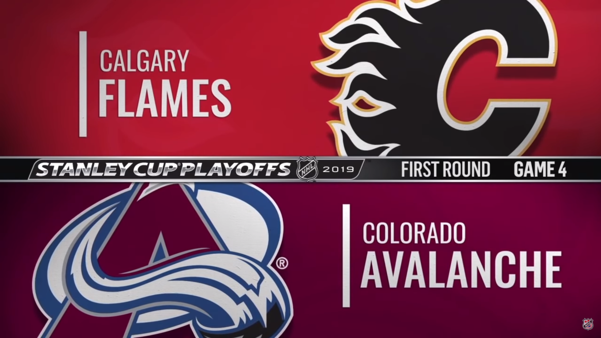 NHL 18/19, SC Round 1, Game 4: Calgary Flames - Colorado Avalanche (17.04.2019)