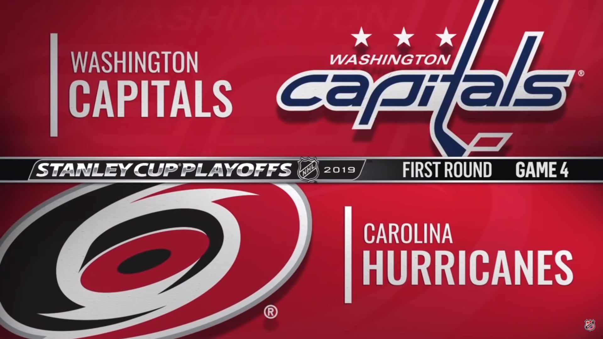 NHL 18/19, SC Round 1, Game 4: Washington Capitals - Carolina Hurricanes (18.04.2019)