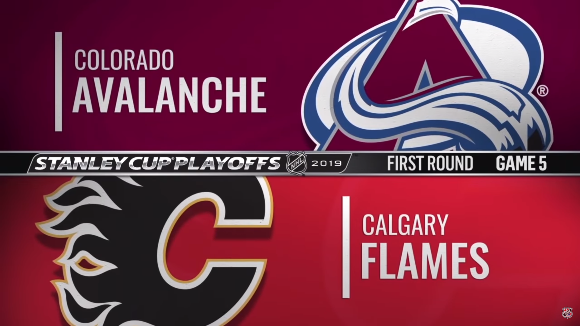 NHL 18/19, SC Round 1, Game 5: Calgary Flames - Colorado Avalanche (19.04.2019)