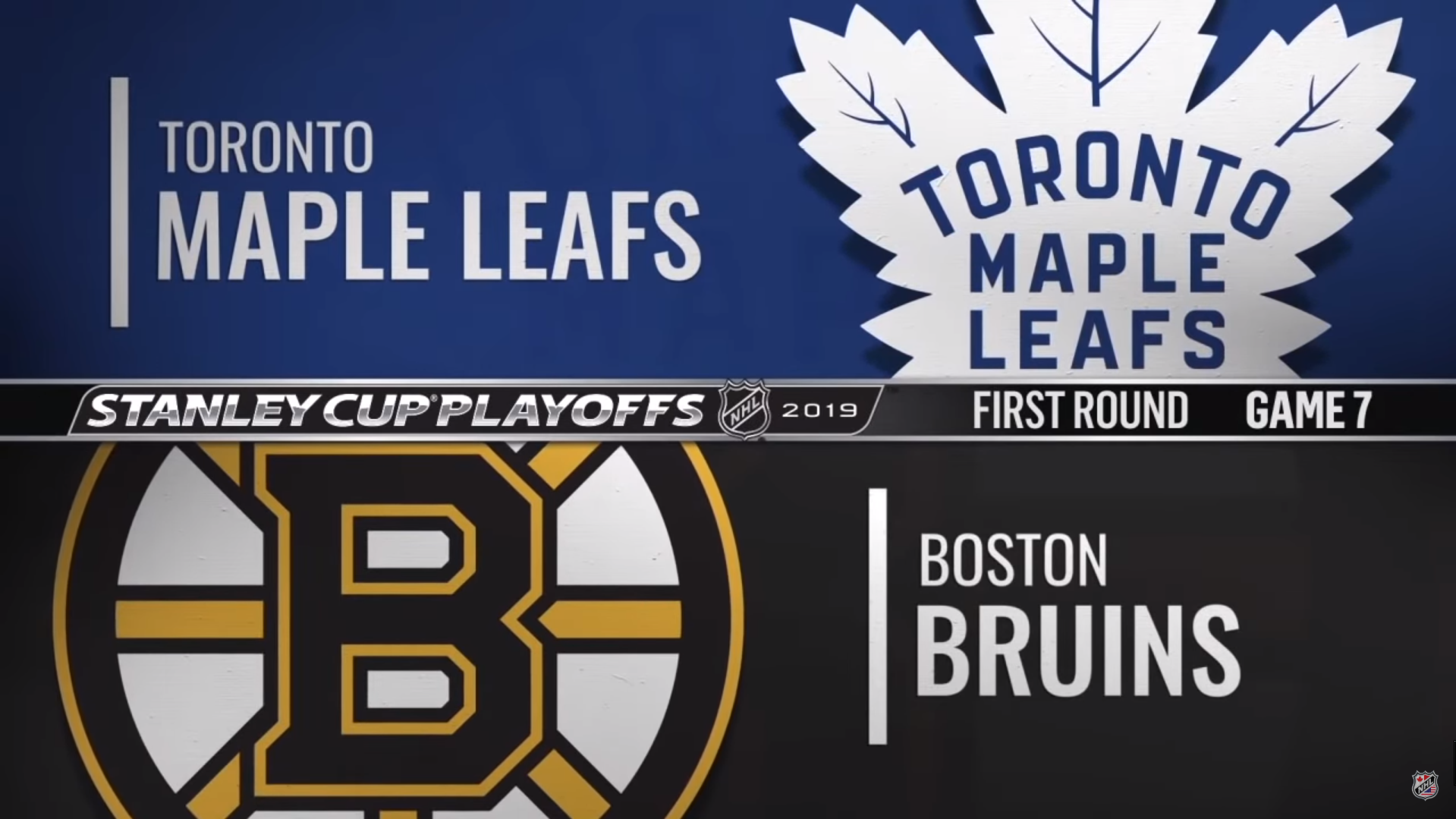 NHL 18/19, SC Round 1, Game 7: Toronto Maple Leafs - Boston Bruins (23.04.2019)
