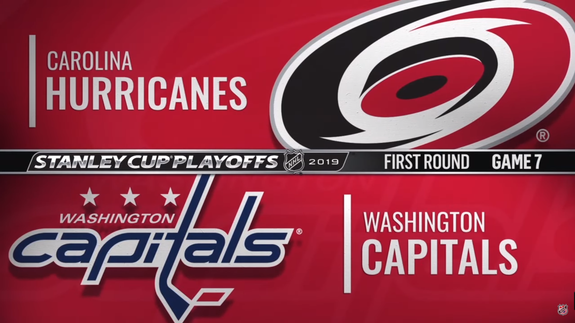 NHL 18/19, SC Round 1, Game 7: Carolina Hurricanes - Washington Capitals (24.04.2019)