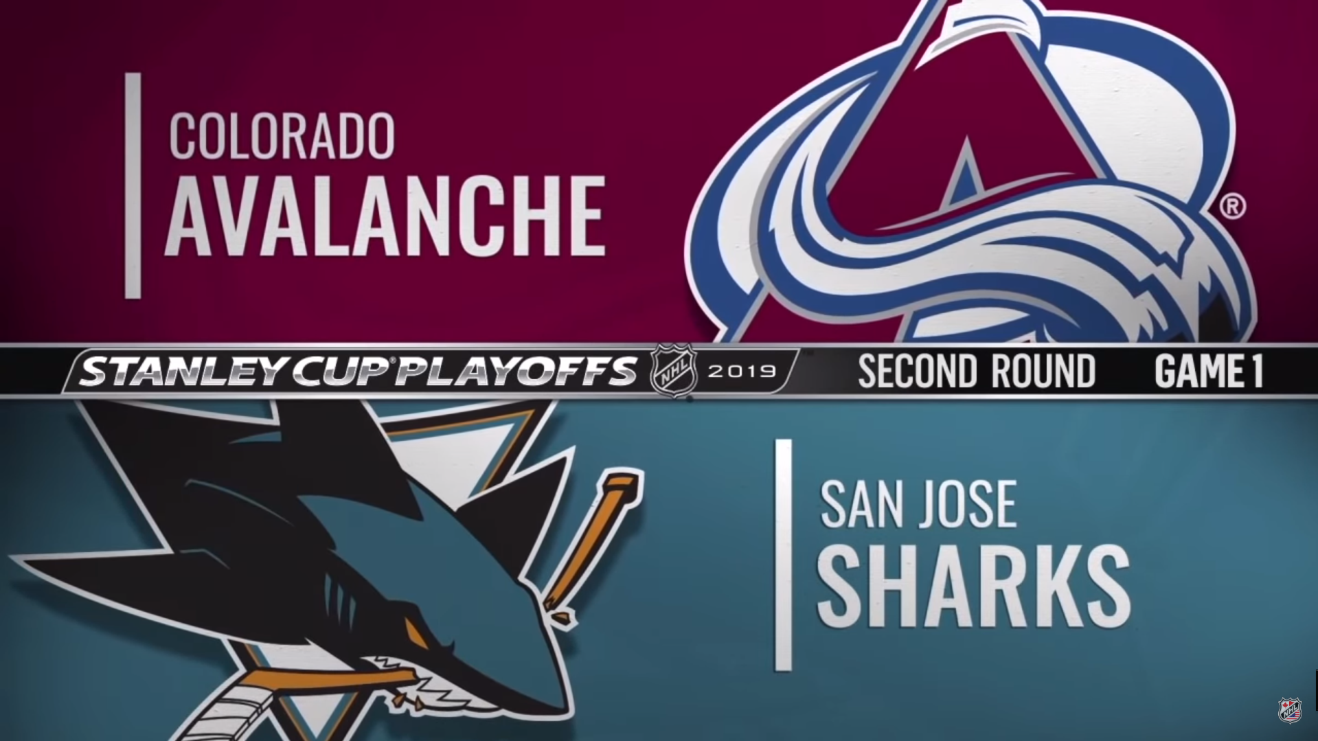 NHL 18/19, SC Round 2, Game 1: Colorado Avalanche - San Jose Sharks (26.04.2019)