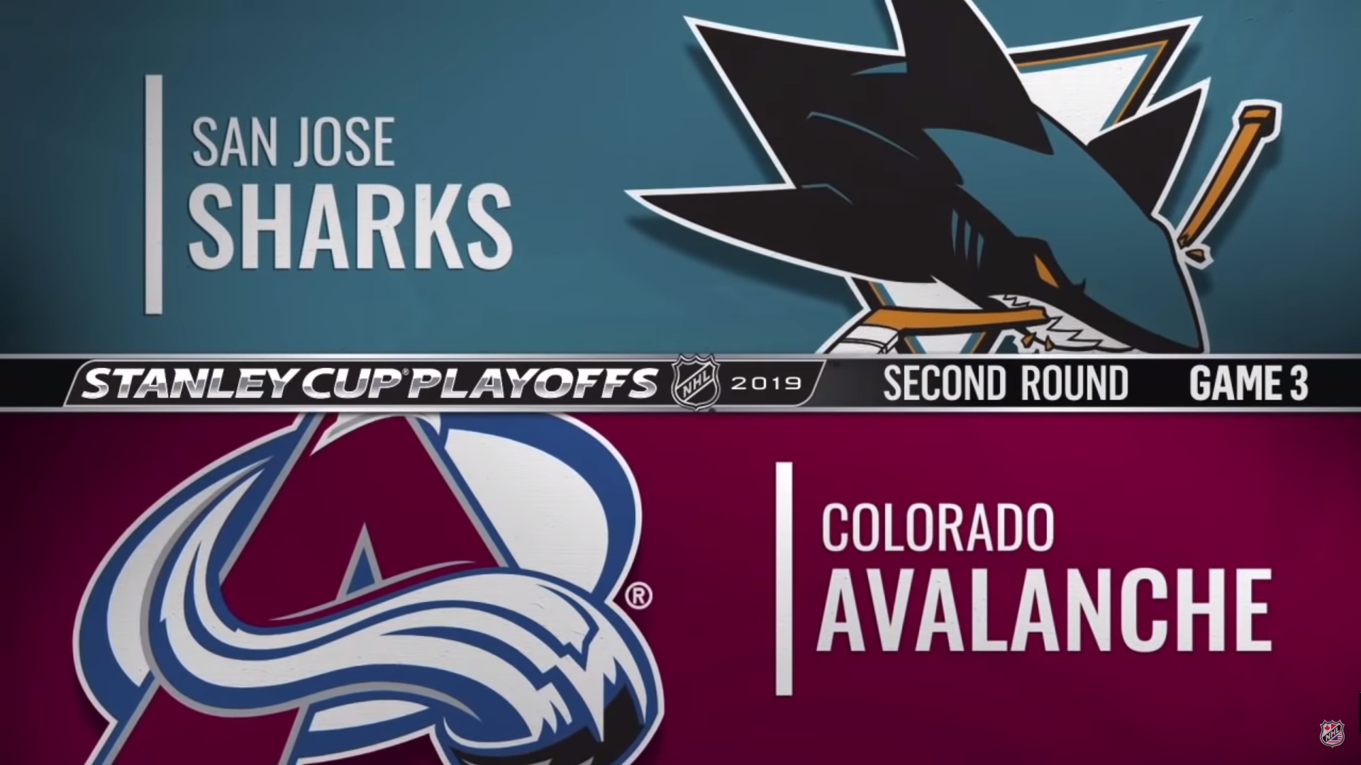 NHL 18/19, SC Round 2, Game 3: San Jose Sharks - Colorado Avalanche (30.04.2019)