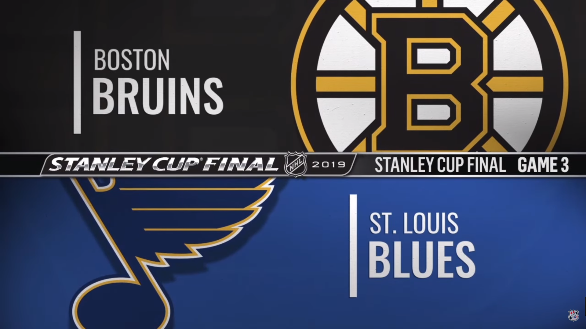 NHL 18/19, SC: Final, Game 3: Boston Bruins - St. Louis Blues (01.06.2019)