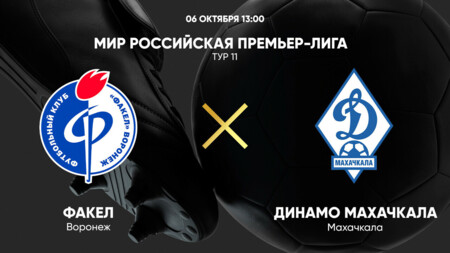 Факел - Динамо Махачкала (06.10.2024) | Чемпионат России 2024/25