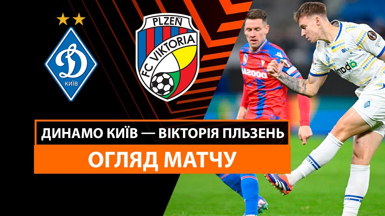 Динамо Киев - Виктория Пльзень 28 ноября обзор матча