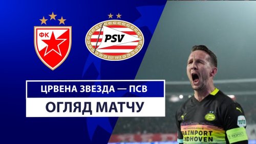 Црвена Звезда - ПСВ 21 января обзор матча