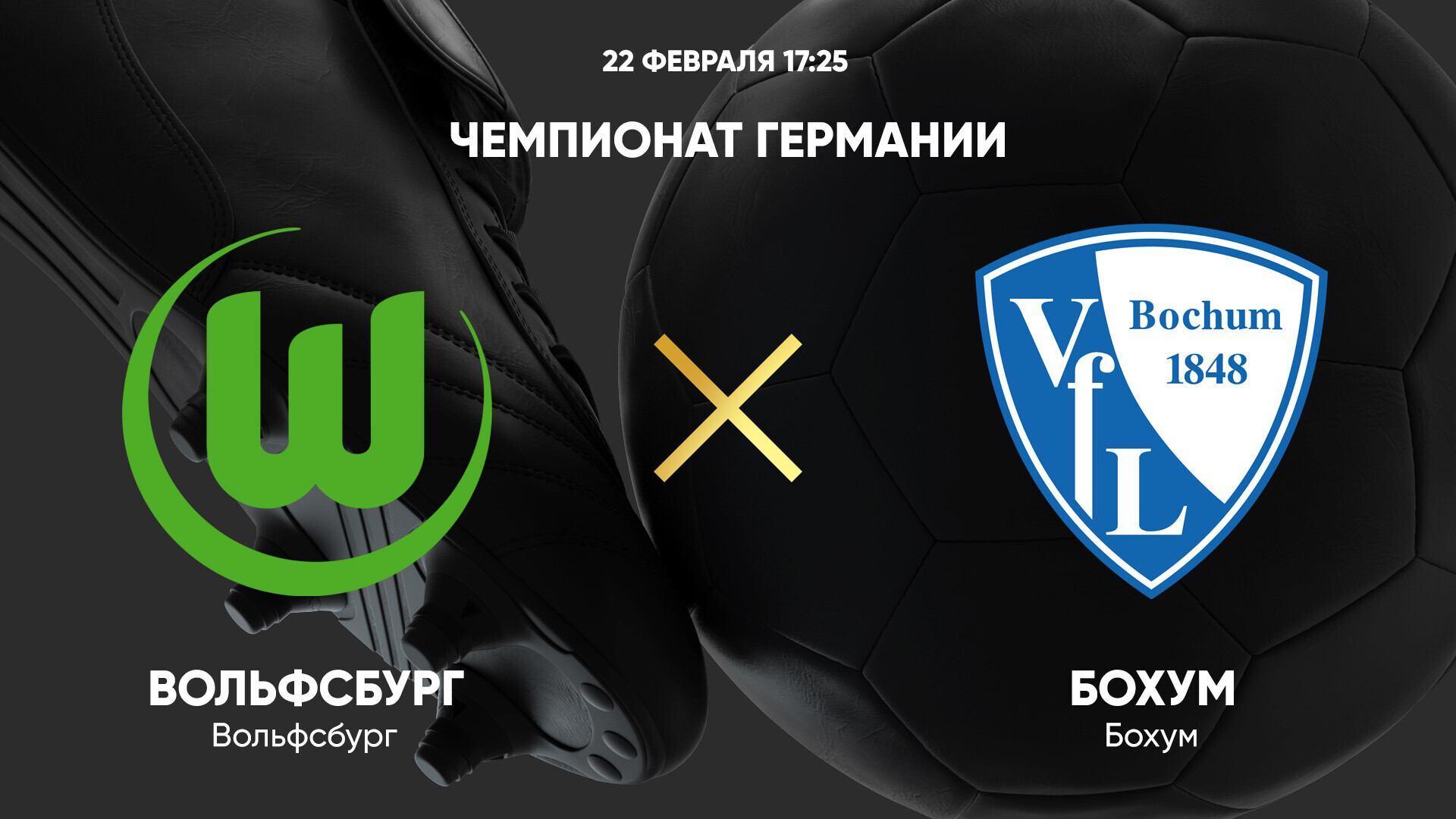 Вольфсбург - Бохум (22.02.2025) | Чемпионат Германии 2024/25