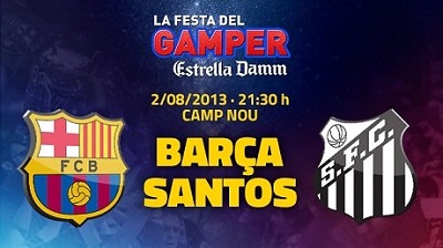 Товарищеский матч 2013 / Joan Gamper Trophy / Барселона - Сантос